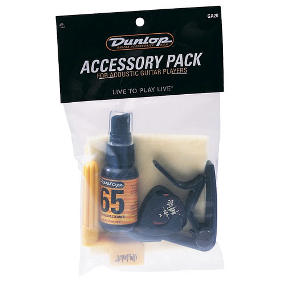 Ensemble d'accessoires Dunlop pour guitares acoustiques (JDGA20)