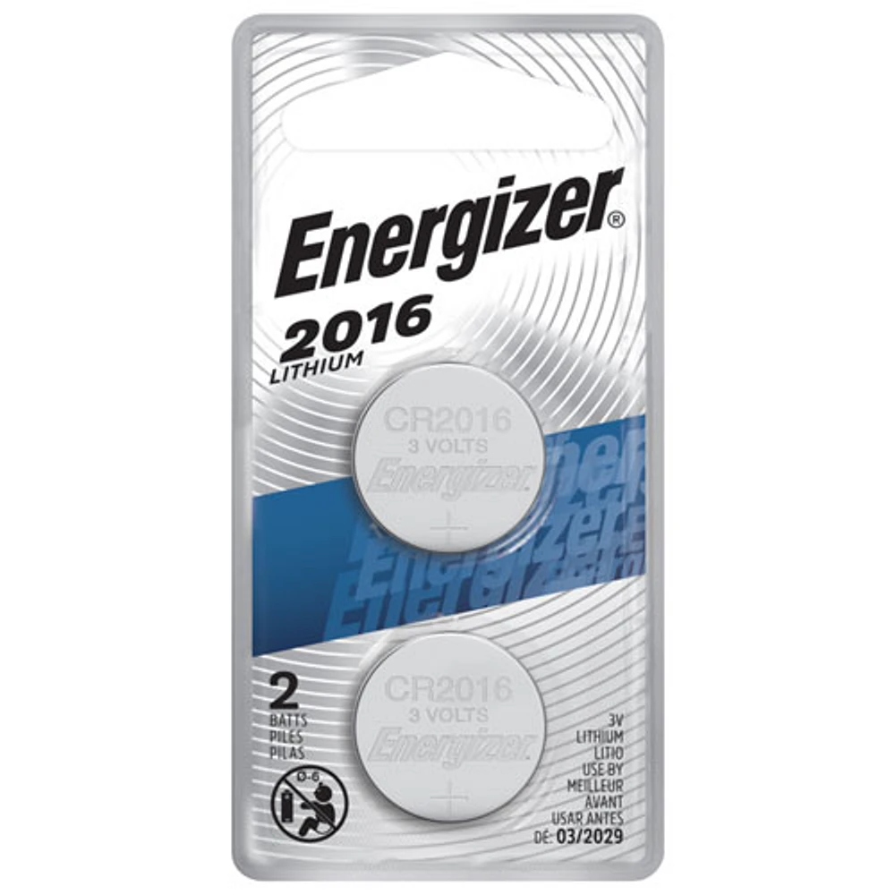 Pile miniature d'Energizer (2016BP2N) - Paquet de 2