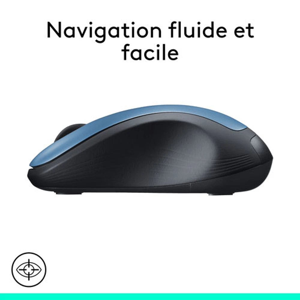 Logitech M310 Wireless Ambidextrous Mouse - Peacock Blue