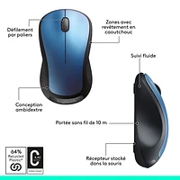 Logitech M310 Wireless Ambidextrous Mouse - Peacock Blue