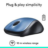 Logitech M310 Wireless Ambidextrous Mouse - Peacock Blue