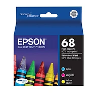 Epson 68 Colour Ink (T068520-S) - 3 Pack