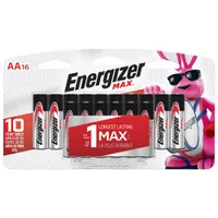 Energizer Max 16-Pack "AA" Batteries (E91BW16D)