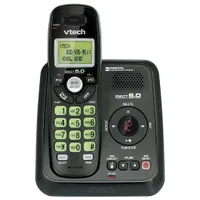 VTech 1-Handset DECT 6.0 Cordless Phone With Answering Machine (CS6124-11)