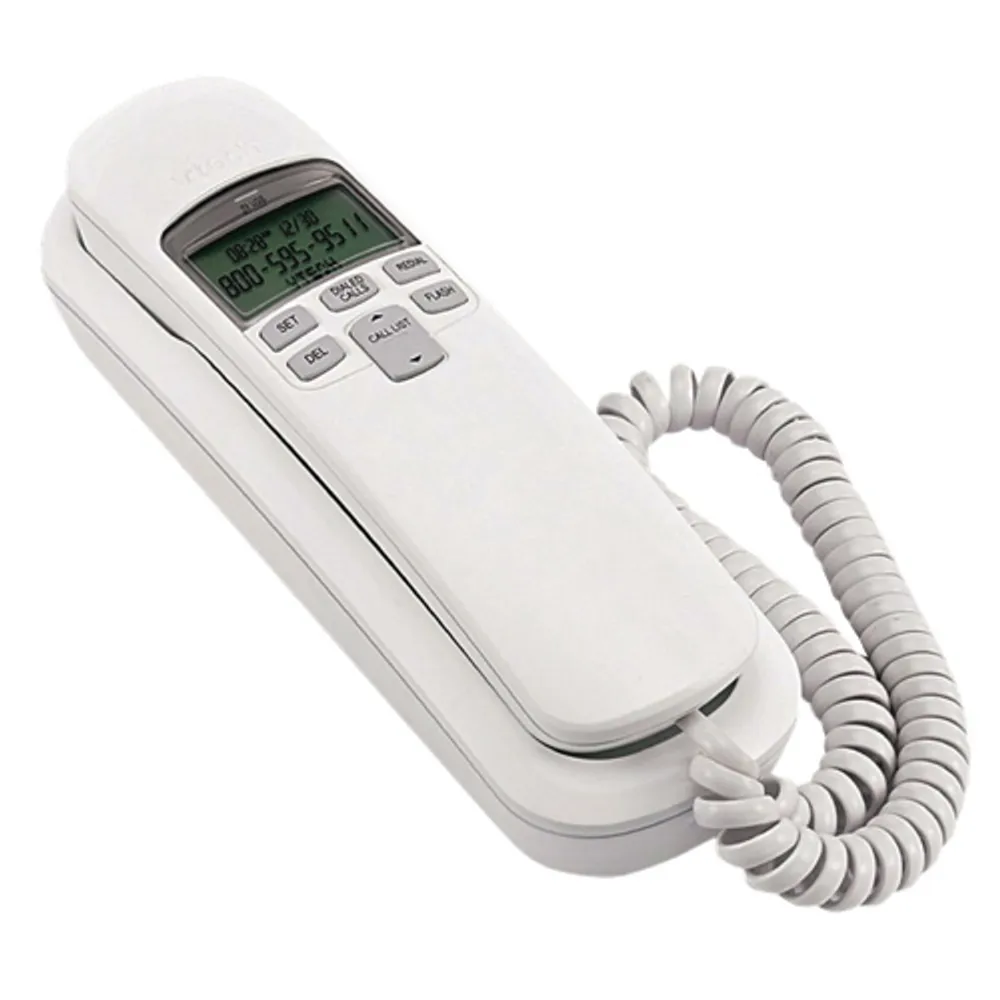 Téléphone avec fil et identification de l'appelant de VTech (CD1113) - Blanc