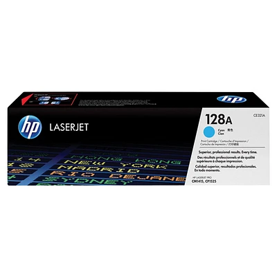 Cartouche de poudre d'encre cyan LaserJet 128A de HP (CE321A)