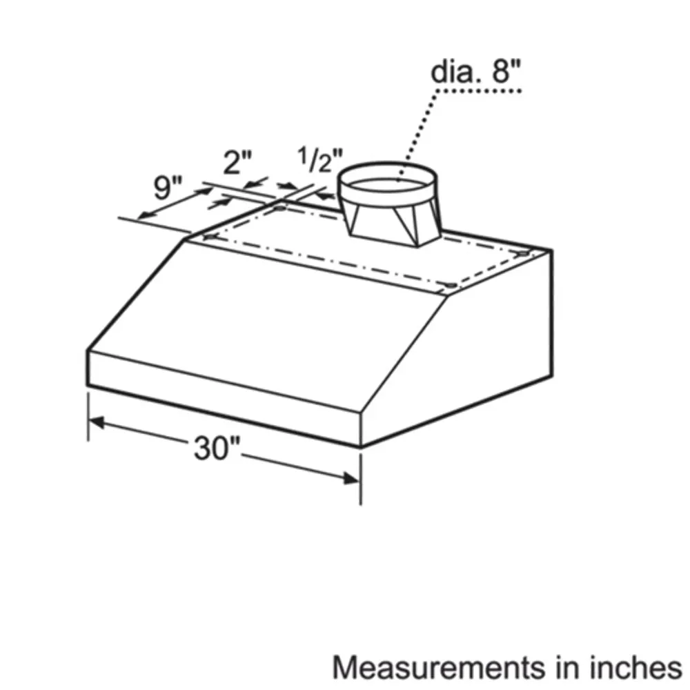 Bosch 30" Range Hood (DPH30652UC)