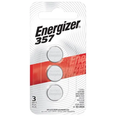 Energizer ZeroMercury Watch/Electronic Battery 3-Pack (357BPZ3N)