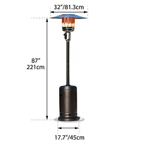 Radiateur de patio au propane de Paramount Furniture (PH-S-112 MK) - Moka