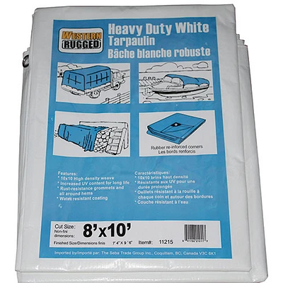 Western Rugged Tarp 20 x 40 ft. - White