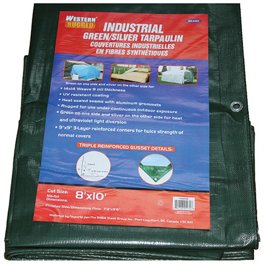 Western Rugged Tarp 6 x 8 ft. - Green