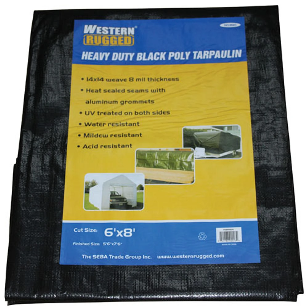 Western Rugged Tarp 16 x 32 ft. - Black