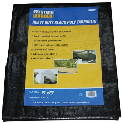 Western Rugged Tarp 16 x 32 ft. - Black