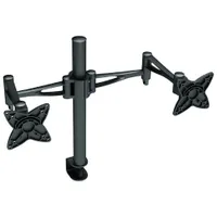 TygerClaw 10" - 23" Full Motion Flat-Panel Monitor Desk Dual-Arm Mount