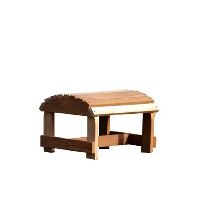 Bear Chair Cedar Patio Ottoman - Red Cedar