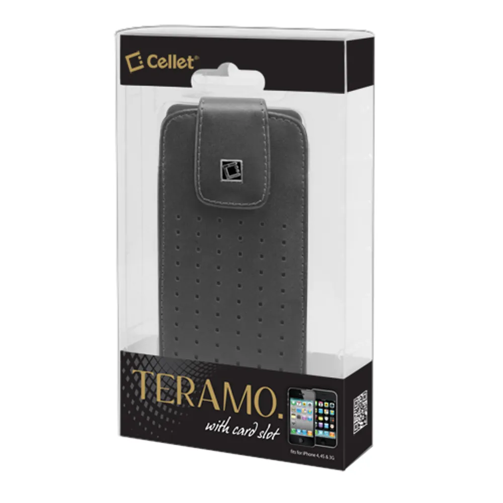 Cellet Teramo iPhone 4/ 4S Leather Case (F22939) - Black