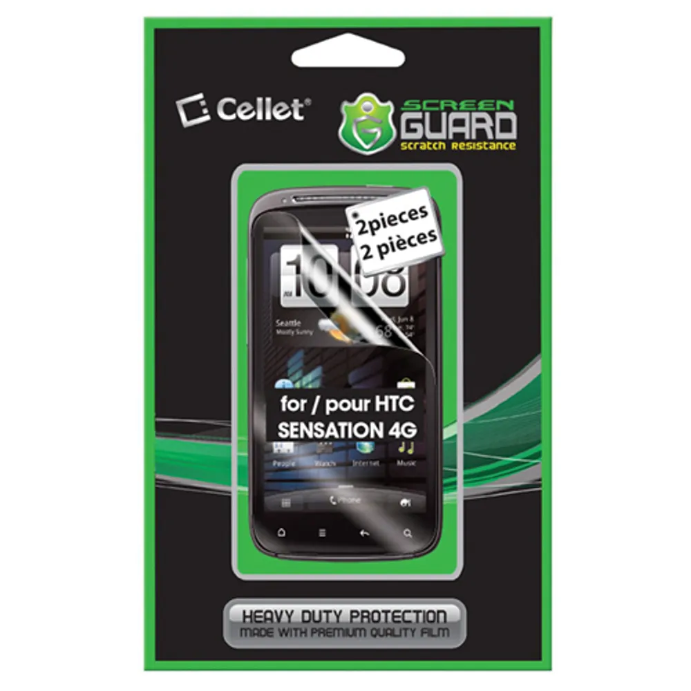 Cellet Screen Guard Protector for HTC Sensation 4G (F22311)