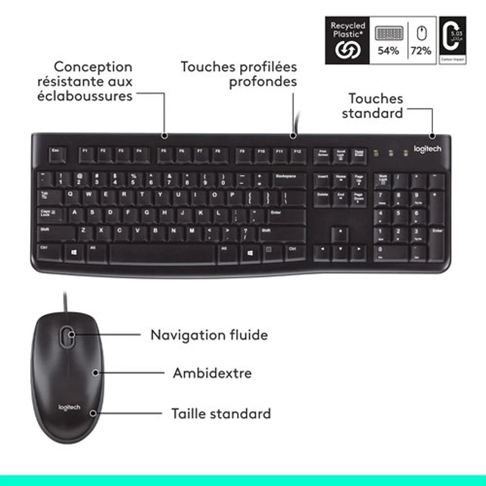 Logitech MK120 Keyboard & Mouse Combo