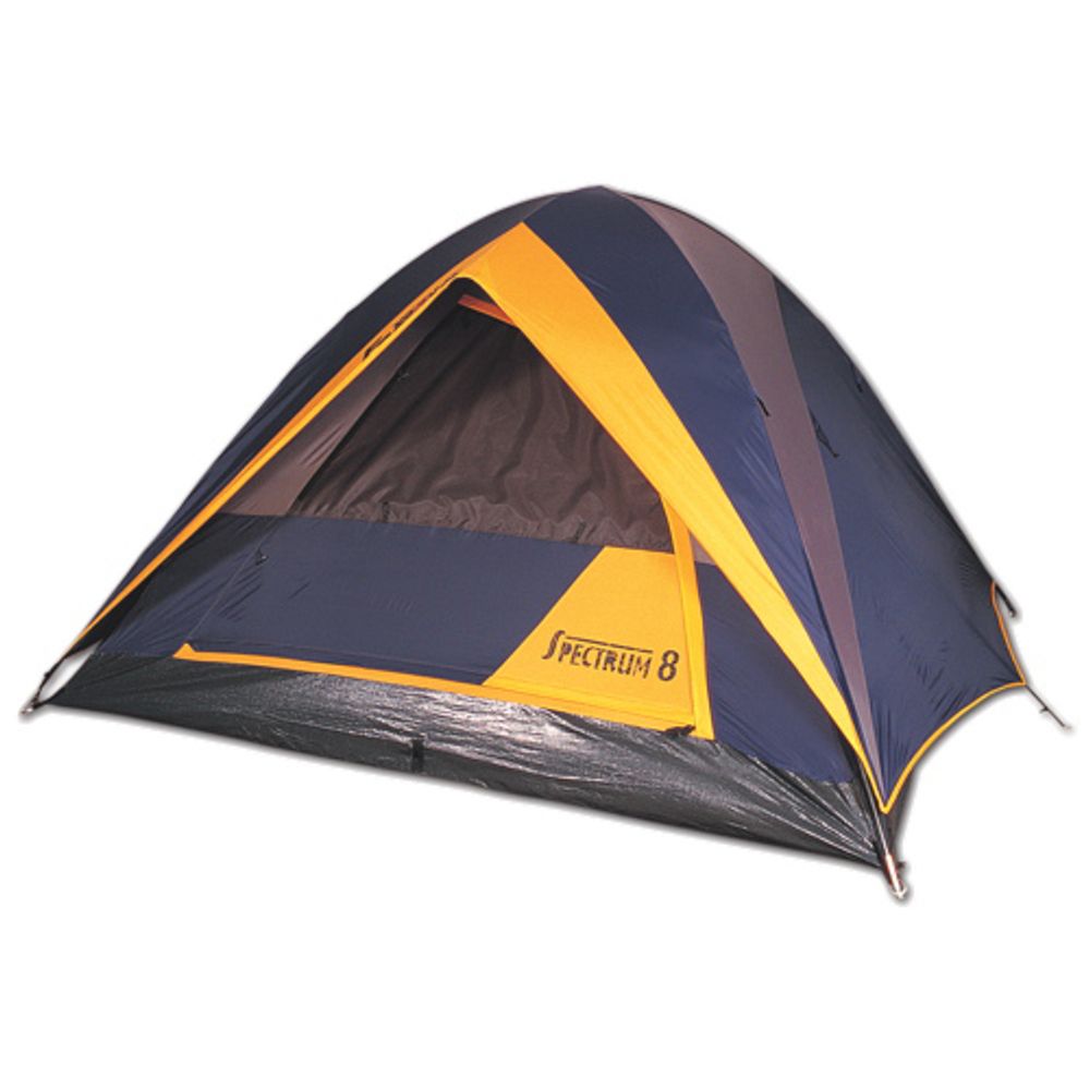 World Famous Spectrum 3-Person Square Dome Tent - Cobalt/Grey/Gold