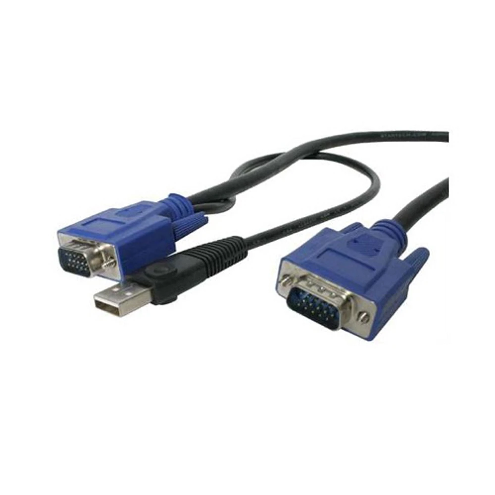 Câble KVM 2-en-1 USB VGA de 10 pi de Startech (SVECONUS10)