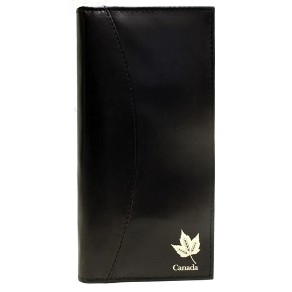 Ashlin Canadiana Leather Travel Kit - Black