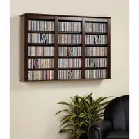 Prepac Triple Wall Mounted Storage Shelf (EFW-0523) - Espresso