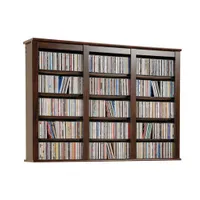 Prepac Triple Wall Mounted Storage Shelf (EFW-0523) - Espresso