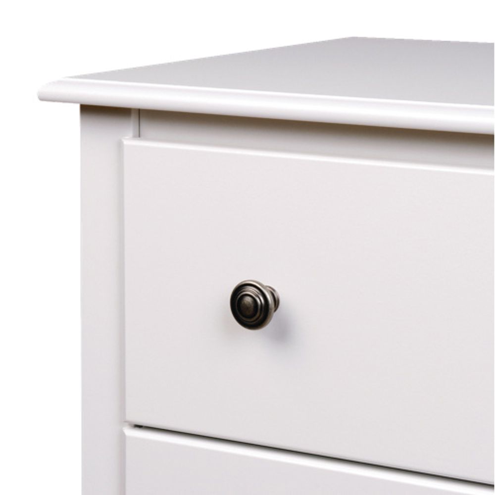 Monterey Contemporary 2-Drawer Nightstand - White