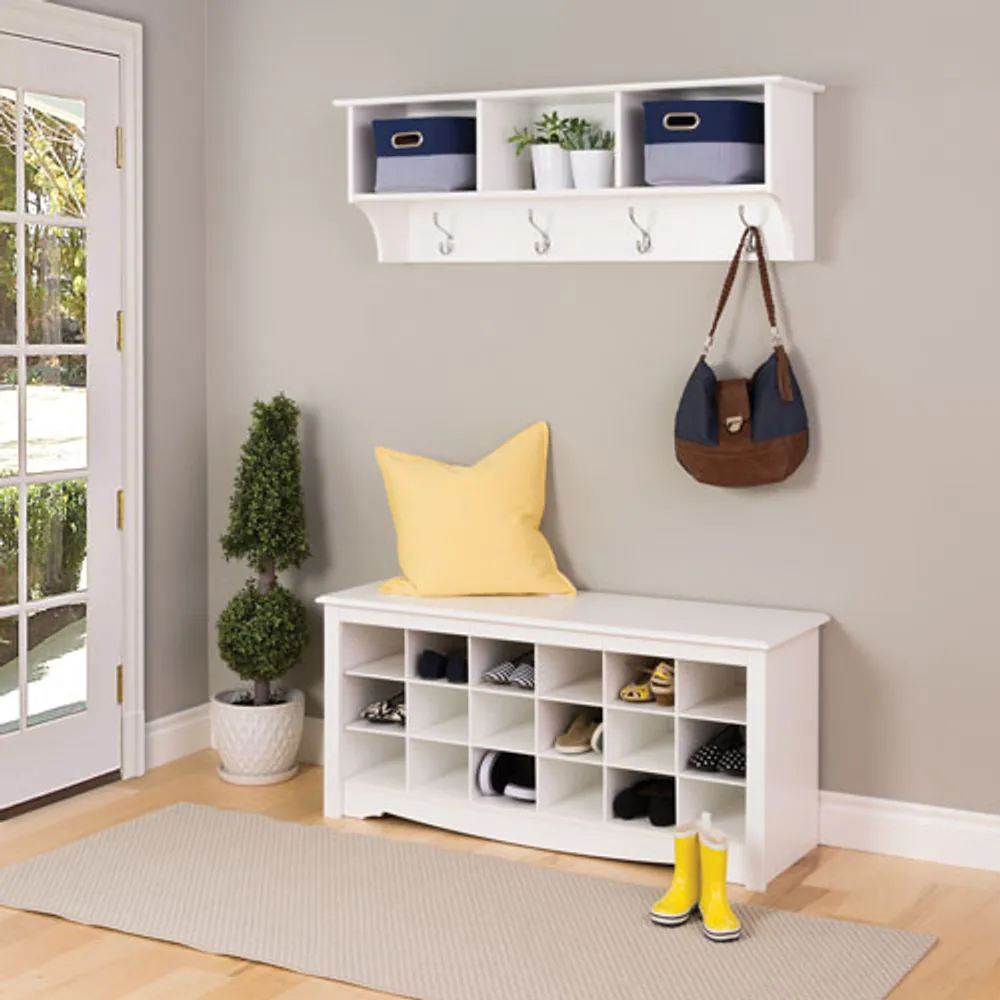 Prepac Entryway Cubbie Shelf (WEC-4816) - White