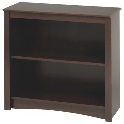 29" 2-Shelf Bookcase - Espresso Brown