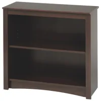 29" 2-Shelf Bookcase - Espresso Brown