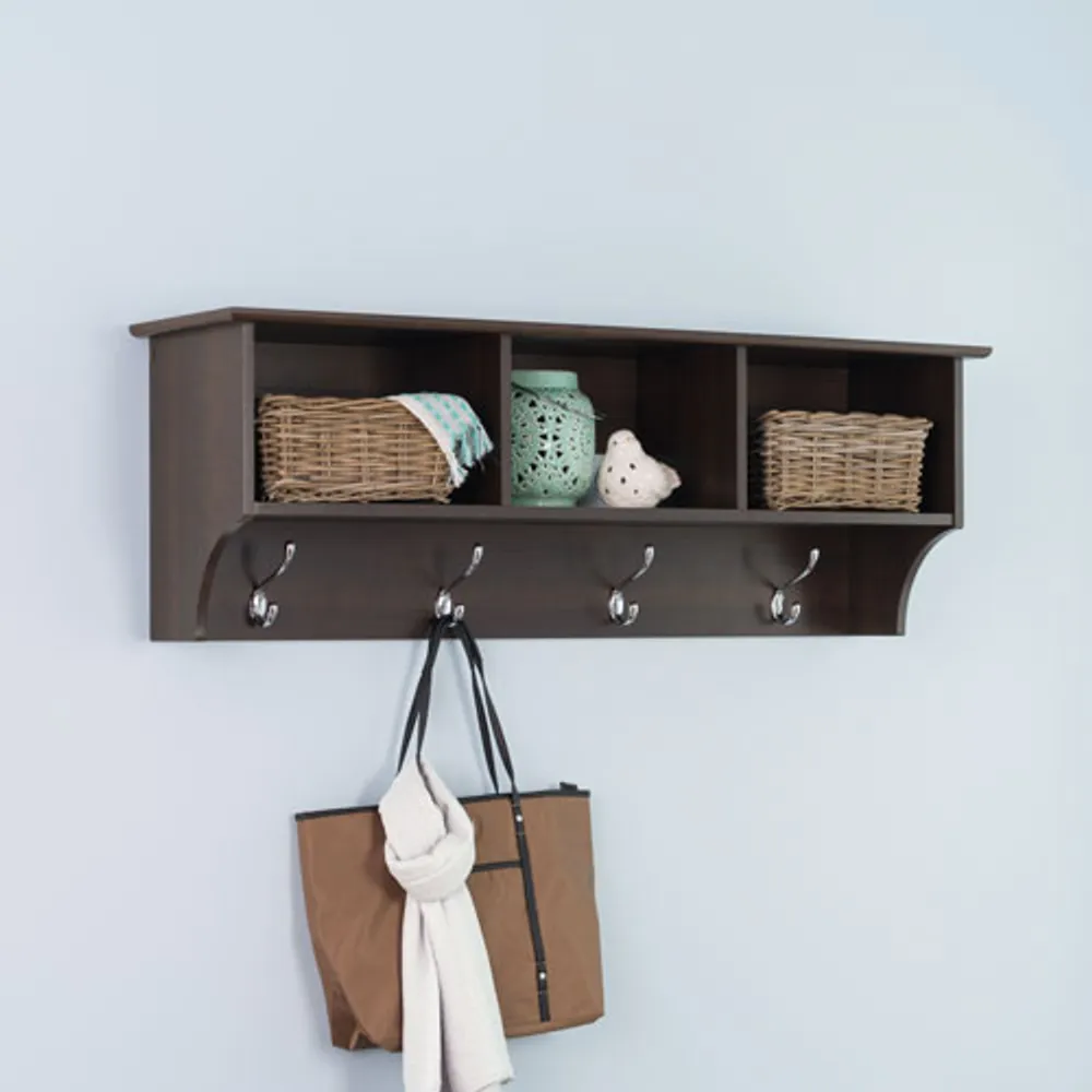 Prepac Entryway Cubbie Shelf (EEC-4816) - Espresso