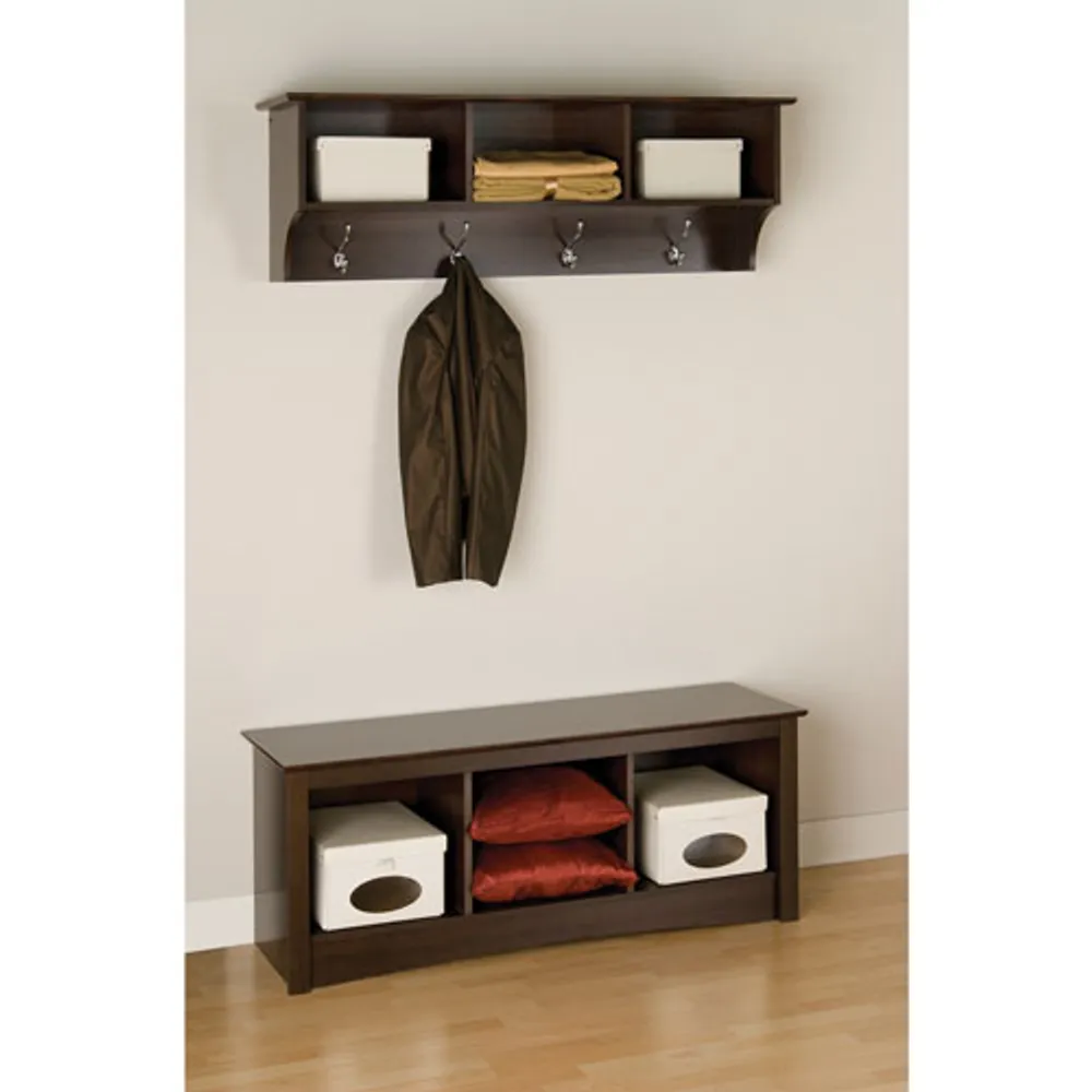 Prepac Entryway Cubbie Shelf (EEC-4816) - Espresso