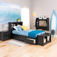 Contemporary Bookcase Headboard - Single