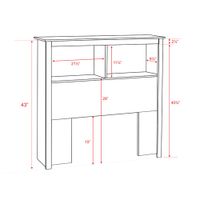 Contemporary Bookcase Headboard - Single