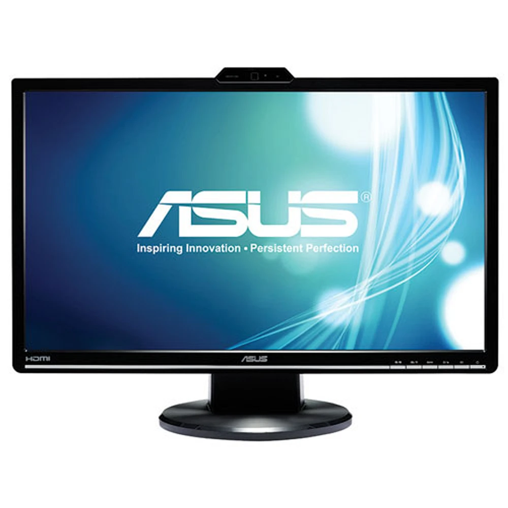 ASUS 24" 2ms GTG LED Monitor with Webcam (VK248H-CSM) - Black - English