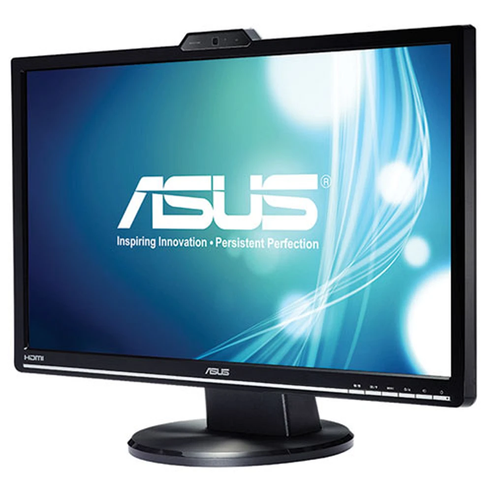 ASUS 24" 2ms GTG LED Monitor with Webcam (VK248H-CSM) - Black - English