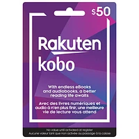 Kobo $50 Prepaid Card - In-Store Only