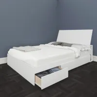 Traffic Contemporary Headboard - Double - White