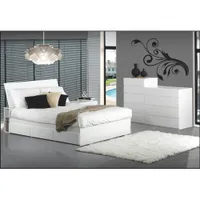 Traffic Contemporary Headboard - Double - White