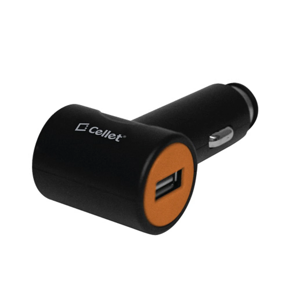 Cellet USB Car Charger (F27767) - Black/Brown