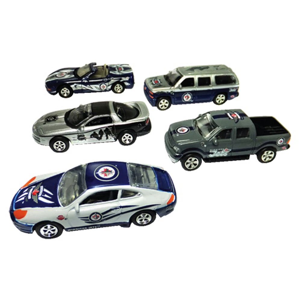 Winnipeg Jets NHL Die-Cast Scaled Replica Car Fleet Gift Set - 5 Pack