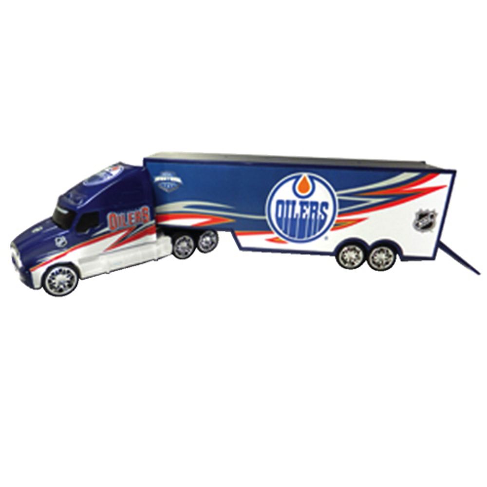 Edmonton Oilers Die-Cast 1:64 Scaled Replica Truck Carrier