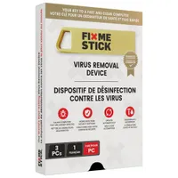 FixMeStick Virus Removal Device (PC) - 3 Devices - 1 Year