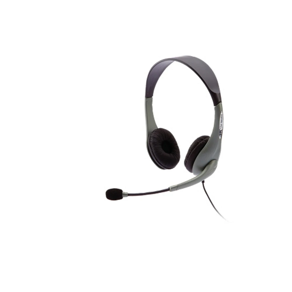 Casque USB stéréo supra-auriculaire de Cyber Acoustics (AC-851B) - Noir