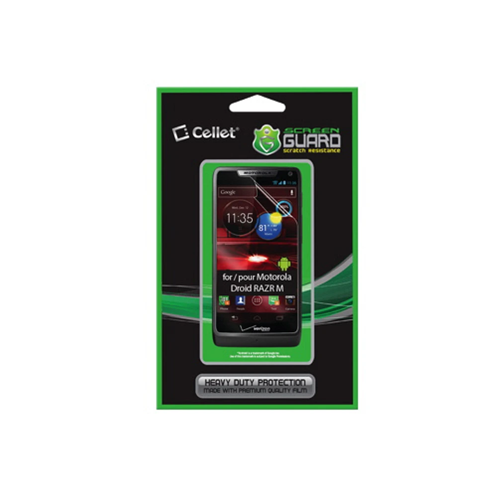 Protecteur d'écran Screen Guard de Cellet pour Droid Razr M de Motorola (F63140)