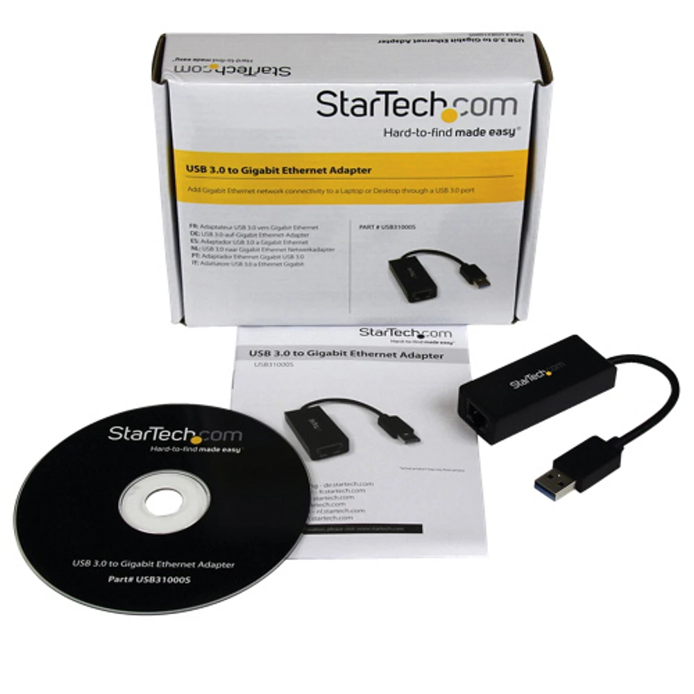 Startech USB 3.0 to Gigabit Ethernet NIC Network Adapter (USB31000S)