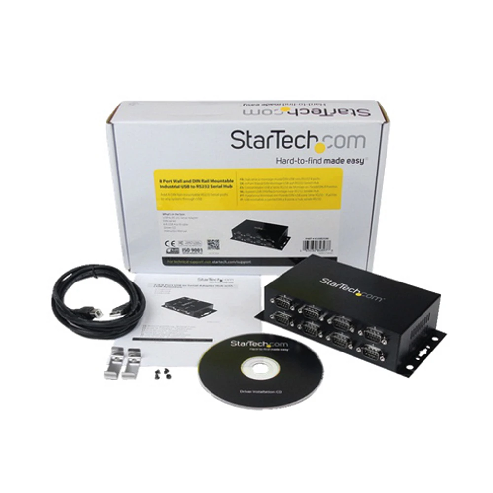 Startech 8-Port USB to DB9 RS232 Serial Adapter Hub (ICUSB2328I)