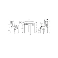 Transitional 3-Piece Bistro Set