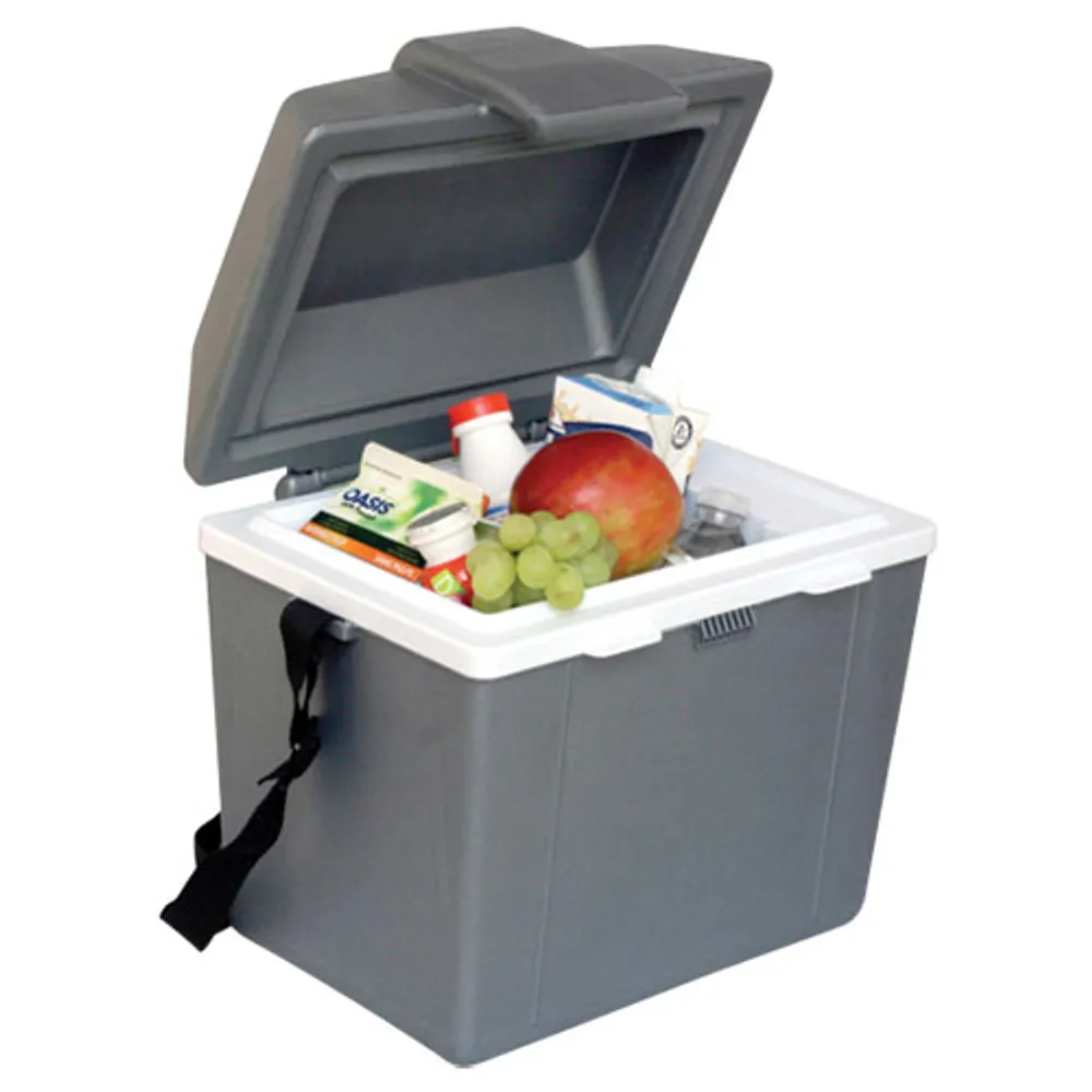 Koolatron 12V Electric Cooler/Warmer 9L (9.8 Qt) Adjustable Strap - Grey